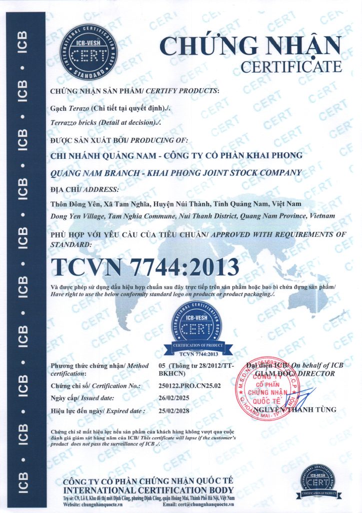 Chung nhan TCVN 7744:2013