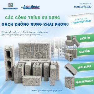 các công trình sử dụng gạch không nung
