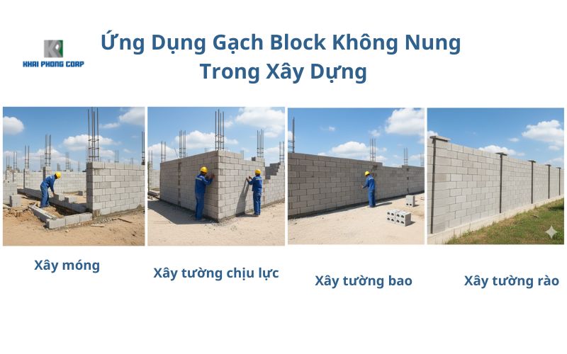 Ung dung gach block khong nung